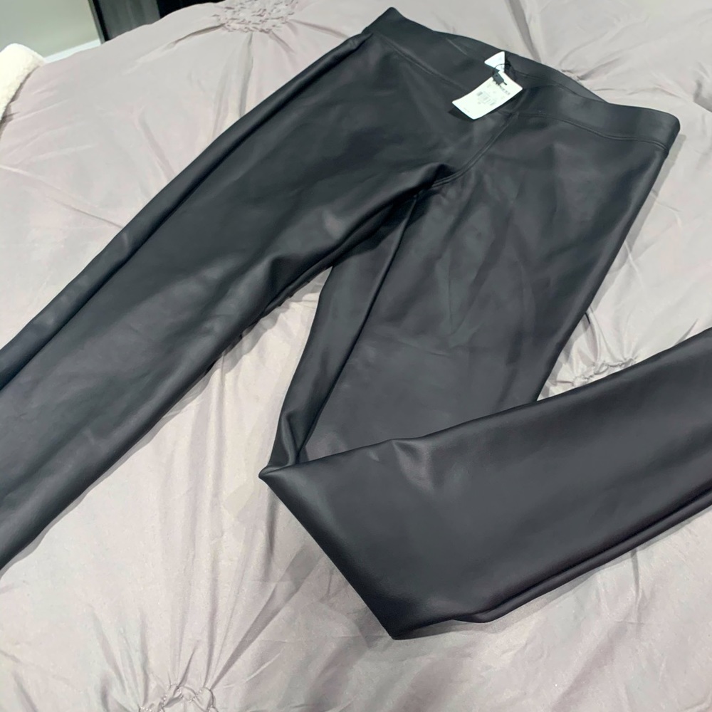 NWT faux leather leggings from express